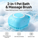 2-in-1 Pet Bath & Massage Brush
